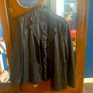 Black Avanti leather jacket